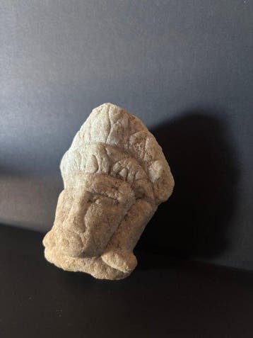Romain antique Pierre Bust - 10.5 cm, Collections, Minéraux & Fossiles