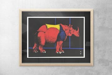René Gruau - Rinoceronte | Serigrafia Arts Graphiques et