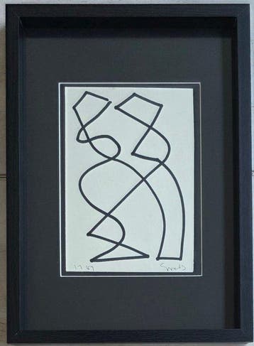 Siep Van Den Berg (1913-1998) - Tango - One line drawing