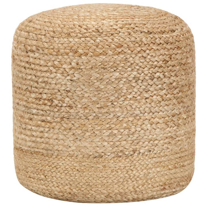 vidaXL Poef handgemaakt 40x45 cm jute, Maison & Meubles, Canapés | Repose-pieds & Poufs, Envoi