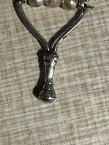 Figuur - Tennis rack - .800 zilver, Antiek en Kunst