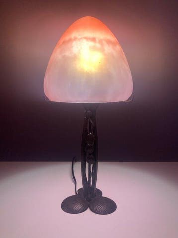 Tief - Tafellamp - Smeedijzer - Art Nouveau-stijl, Antiek en Kunst