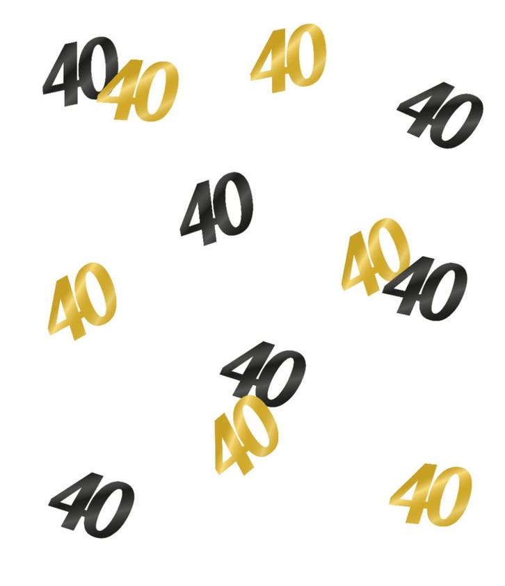 Tafelconfetti 40 Jaar 20gr, Hobby & Loisirs créatifs, Articles de fête, Envoi