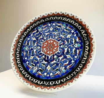 Kütahya - Turkish Iznik Pottery. Hand Painted. Signed by, Antiek en Kunst
