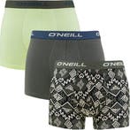 2dekans | ONeill heren 3P boxers ikat & effen groen - Maat, Ophalen of Verzenden