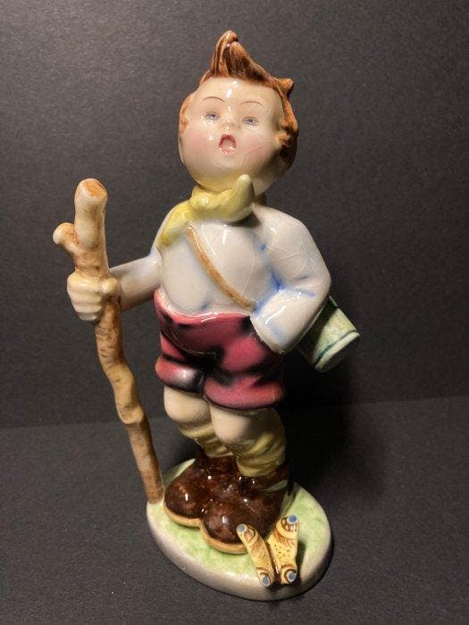 Goldscheider - Karl Sailer - Figuur - Botaniker ( Wanderstab, Antiquités & Art, Antiquités | Verre & Cristal