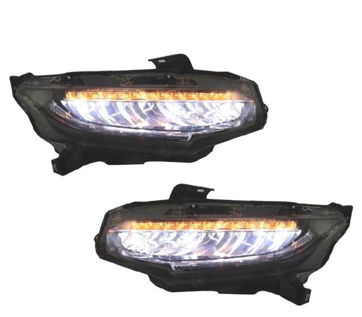 Phares Pour Honda Civic Mk10 Fc Fk 16- Full Led Dynamique, Autos : Pièces & Accessoires, Éclairage, Envoi