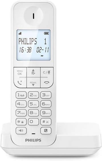 Philips D270W Wit | Tweede kansje | Bel nu handsfree, Telecommunicatie, Verzenden, Nieuw, 1 handset