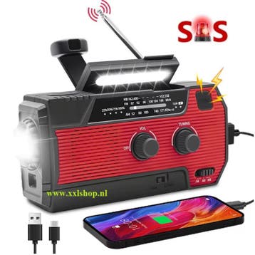 Noodradio nood pakket radio accu powerbank solar 4000mah *RO, Verzenden, Nieuw