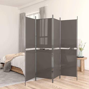 vidaXL Kamerscherm met 4 panelen 200x220 cm stof, Verzenden