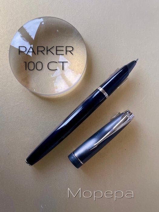 Parker - 100 Cobalt black CT roller - Pen, Verzamelen, Pennenverzamelingen