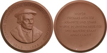 Braune Porzellanmedaille 1958 Porzellanmedaille medaille..., Postzegels en Munten, Penningen en Medailles, Verzenden