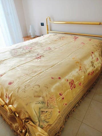 Couverture - 240 cm - 240 cm - Couverture en soie pure