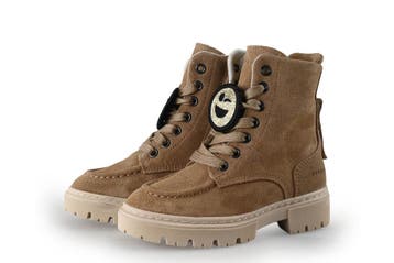 Nubikk Veterboots Meisjes in maat 25 Cognac, Kinderen en Baby's, Verzenden, Jongen of Meisje, Nubikk, Schoenen