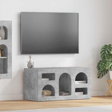 vidaXL TV Kast ELST 80 x 35 x 40 cm Beton Grijs Bewerkt hout, Verzenden