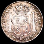 Spanje. Alfonso XII. 50 centavos 1882 Manila Calico 119