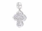 Hanger - 18 karaat Witgoud - 4.74ct. tw. Diamant