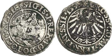 Grosz 1535, Polen Sigismund I 1506-1548, Verzenden, België