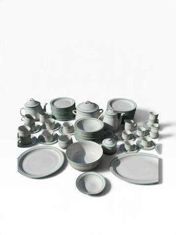 Richard Ginori - Tafelservies voor 12 (94) - Porselein, Was