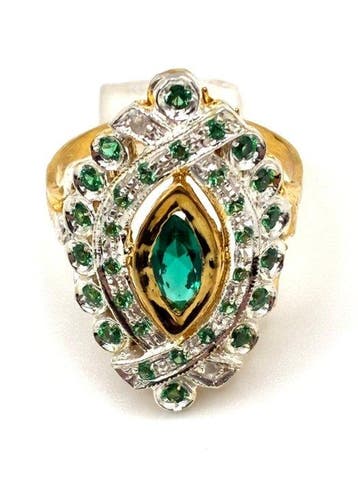 Sans prix de réserve - Bague de cocktail - 9 carats Or