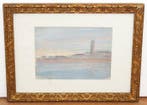 École espagnole (XX) - El faro de Trafalgar, Antiquités & Art, Art | Peinture | Classique