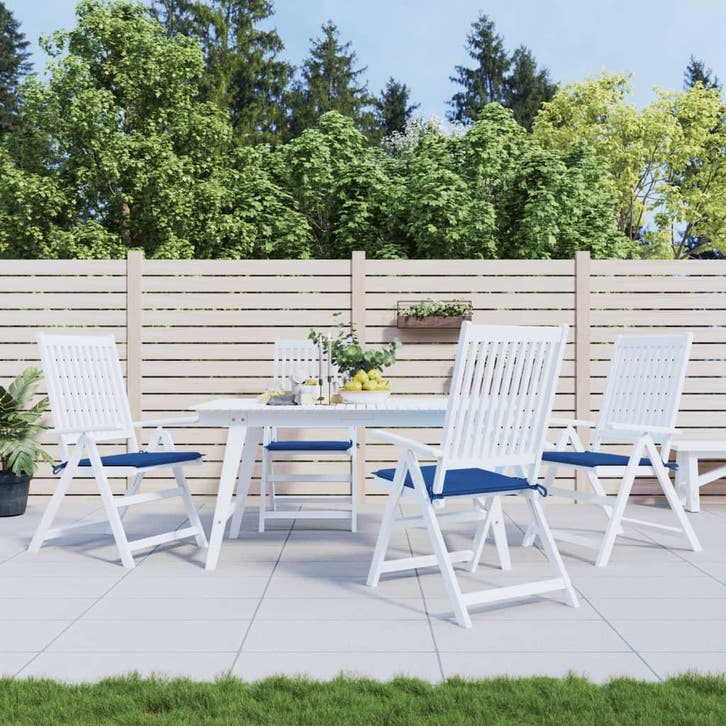vidaXL Tuinstoelkussens 4 st 50x50x4 cm oxford stof, Maison & Meubles, Accessoires pour la Maison | Coussins, Envoi