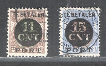 Nederland 1884/1924 - Postbewijszegels en, Gestempeld