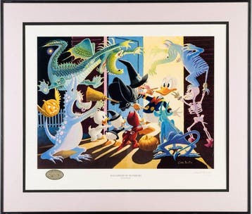 Carl Barks - Halloween in Duckburg - Large lithograph in the, Verzamelen, Nieuw