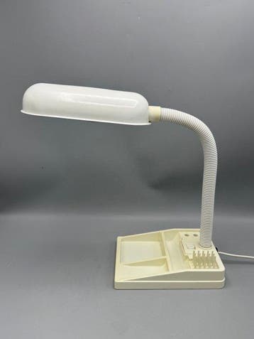 Elite - Vintage bureaulamp met geïntegreerde organizer –