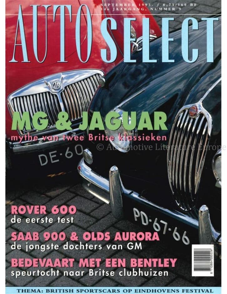 1993 AUTO SELECT MAGAZINE 9 NEDERLANDS, Livres, Autos | Brochures & Magazines, Enlèvement ou Envoi