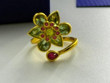 Swarovski - Metaal, Swarovski crystal - Ring - Idyllia Open