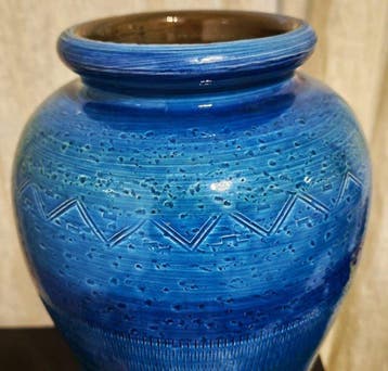 Bitossi - Aldo Londi - Vaas - Rimini Blu - Keramiek - 35 cm
