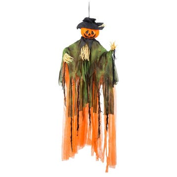 Halloween Pop Vogelverschikker Pompoen 1m, Verzenden, Nieuw