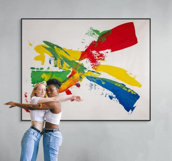 Sandra Glaser - Color Encounter - XXL, Antiek en Kunst, Kunst | Schilderijen | Modern