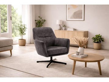 Veiling - Fauteuils Emma (set van 2) - Draaibaar - Velours-A, Huis en Inrichting, Nieuw