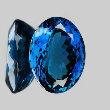Zonder minimumprijs - 1 pcs Blauw Topaas - 44.90 ct -