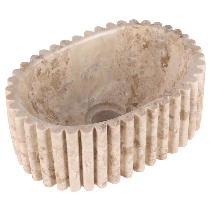 Waskom Differnz Ribba 30x20x12cm Marmer Beige, Bricolage & Construction, Sanitaire, Enlèvement ou Envoi
