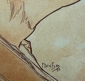 Marie Alphonse Mucha - “La Danse, 1898”. Gesigneerd in de