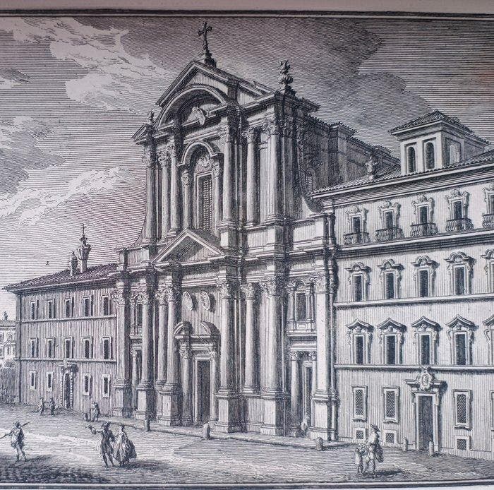 Giuseppe Vasi (1710-1782) - Chiesa di S Maria in Campitelli, Antiek en Kunst, Antiek | Overige Antiek