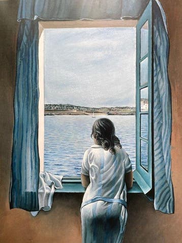 Salvador Dalí (after) - Figura en una finestra (L Size) -
