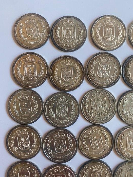 Spanje. Juan Carlos I. Conjunto de monedas de plata, Postzegels en Munten, Munten | Europa | Niet-Euromunten