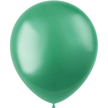 Groene Ballonnen Metallic Regal Green 33cm 50st, Verzenden, Nieuw