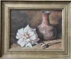 Johan Ponsioen (1900-1969) - Stilleven met vaas en bloem