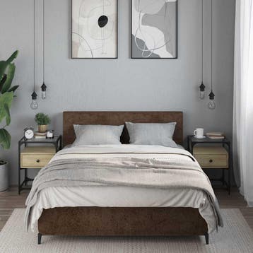 vidaXL Nachtkastjes 2 st 40x40x55 cm bewerkt hout sonoma, Verzenden, Nieuw