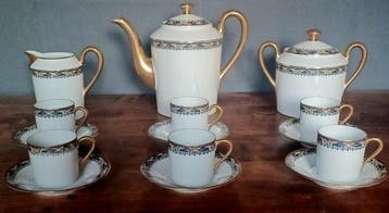 Lefort & Cie Limoges - Koffieservies (9) - Porselein