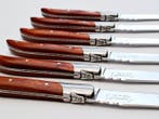 Laguiole - 6x Luxury Steak Knives - Rose Wood - style de -