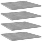 vidaXL Wandschappen 4 st 40x40x1,5 cm bewerkt hout, Verzenden