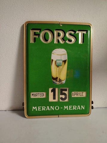 Forst - 1960s - Reclamebord - Plastic, Aluminium