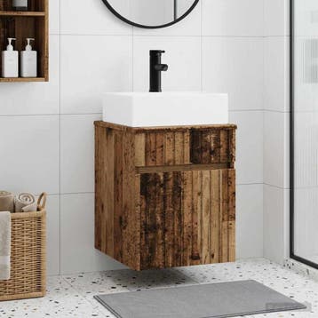 vidaXL Wandgemaakte spoelbak wastafel Oud hout 39 x 41 x, Verzenden, Nieuw