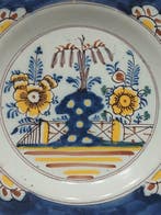Delft, Plateelbakkerij - Assiette - Faïence de Delft - 18ème, Antiquités & Art